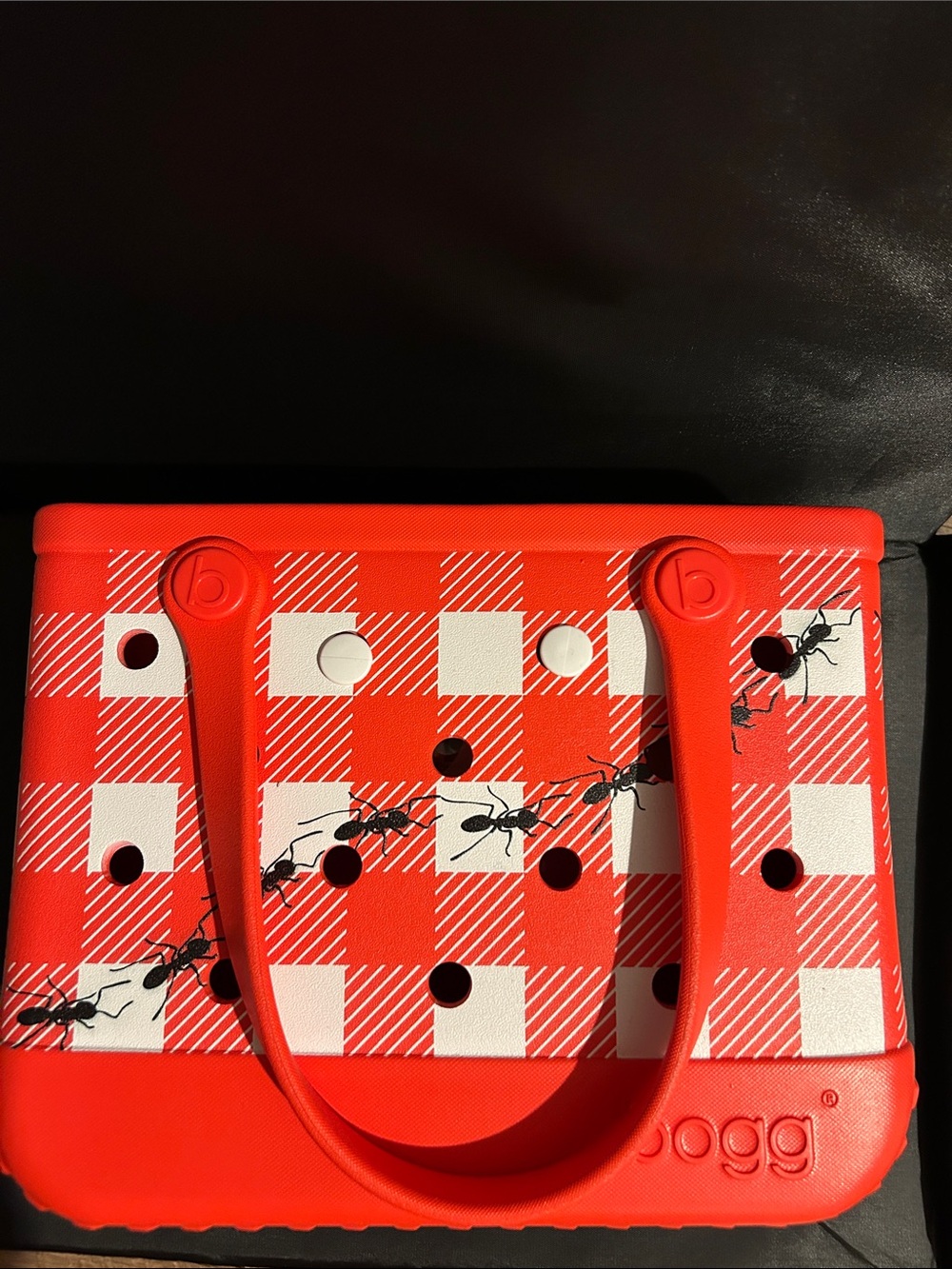 Bogg Bag Red Gingham Tote by - Picture 8 of 12